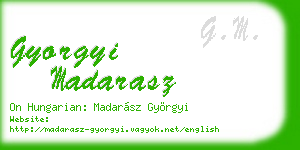 gyorgyi madarasz business card